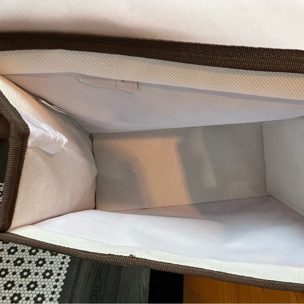 Thirty-One NWT Pack n’ Pull Caddy - Brown and White Gingham